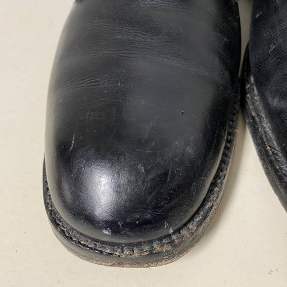 Florsheim Size 8.5 C Royal Imperial Monk Strap Buckle Shoes Black Smooth Leather - Picture 3 of 14